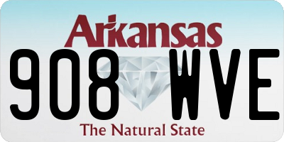 AR license plate 908WVE