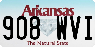 AR license plate 908WVI