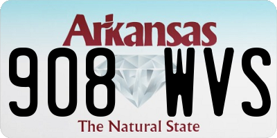 AR license plate 908WVS
