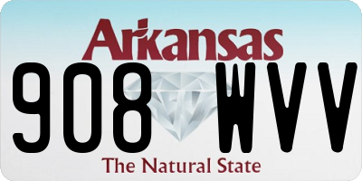 AR license plate 908WVV