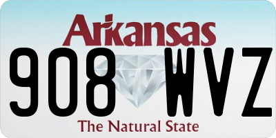 AR license plate 908WVZ