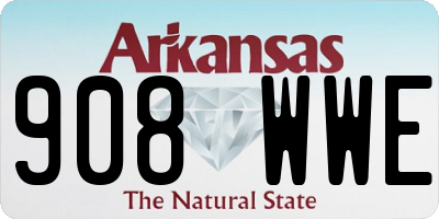 AR license plate 908WWE