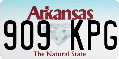 AR license plate 909KPG