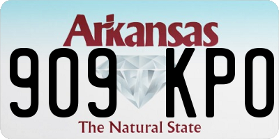 AR license plate 909KPO