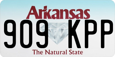 AR license plate 909KPP