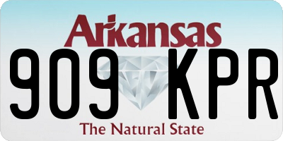 AR license plate 909KPR