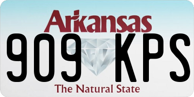 AR license plate 909KPS