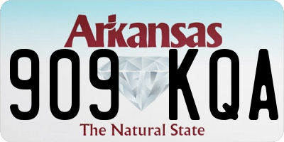 AR license plate 909KQA