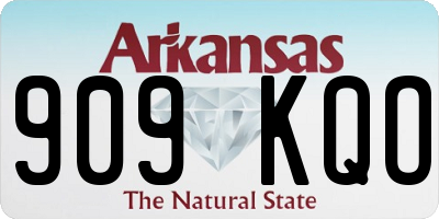 AR license plate 909KQO