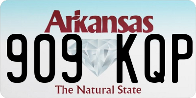 AR license plate 909KQP