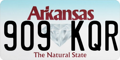 AR license plate 909KQR