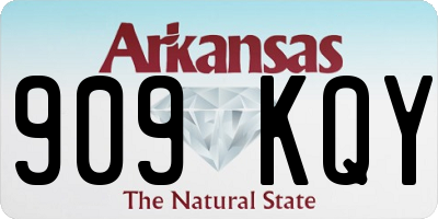 AR license plate 909KQY