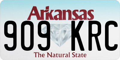 AR license plate 909KRC