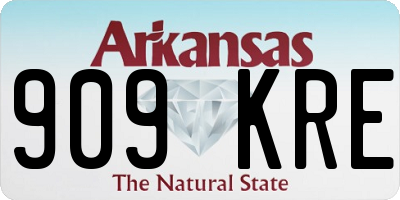 AR license plate 909KRE