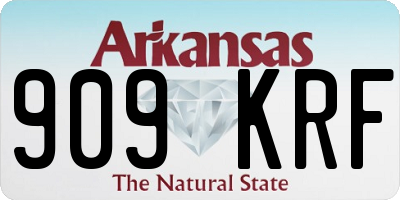AR license plate 909KRF