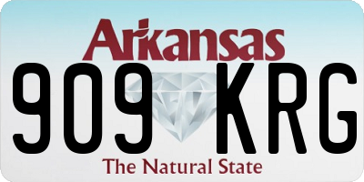 AR license plate 909KRG