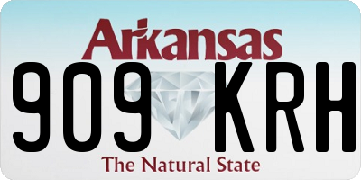 AR license plate 909KRH