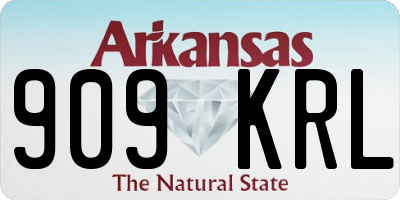 AR license plate 909KRL