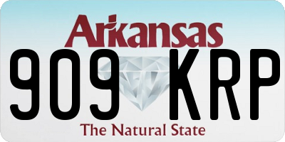 AR license plate 909KRP