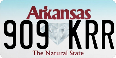AR license plate 909KRR