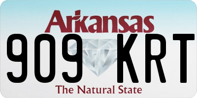 AR license plate 909KRT