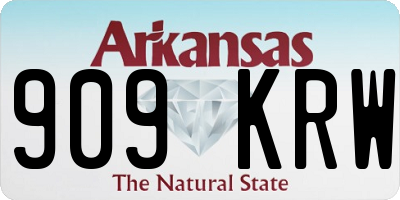 AR license plate 909KRW