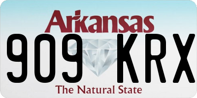 AR license plate 909KRX