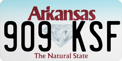AR license plate 909KSF