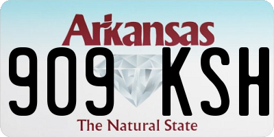 AR license plate 909KSH