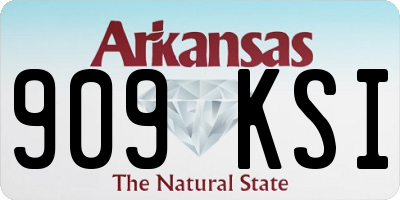 AR license plate 909KSI