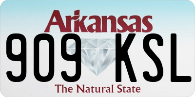 AR license plate 909KSL