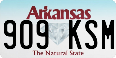 AR license plate 909KSM