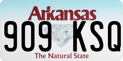 AR license plate 909KSQ