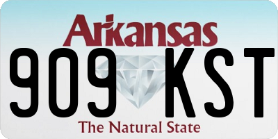 AR license plate 909KST