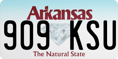 AR license plate 909KSU
