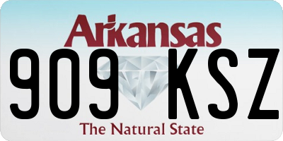 AR license plate 909KSZ
