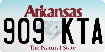 AR license plate 909KTA