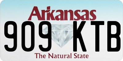 AR license plate 909KTB