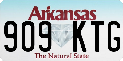 AR license plate 909KTG