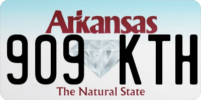 AR license plate 909KTH