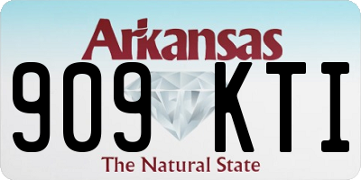 AR license plate 909KTI