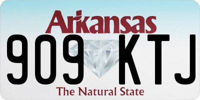 AR license plate 909KTJ