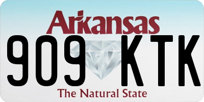 AR license plate 909KTK