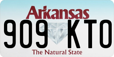 AR license plate 909KTO