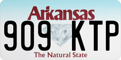 AR license plate 909KTP