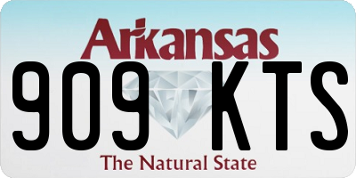 AR license plate 909KTS