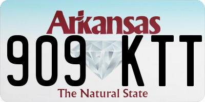 AR license plate 909KTT