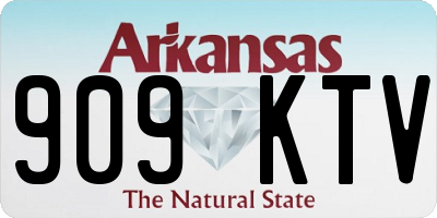 AR license plate 909KTV