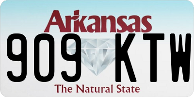 AR license plate 909KTW