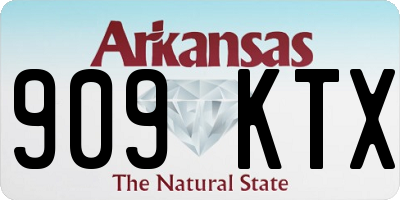 AR license plate 909KTX